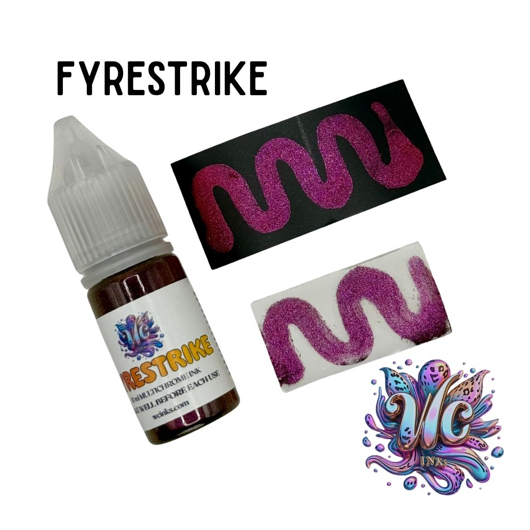 Fyrestrike MultiChrome Alcohol Ink  Red Orange Color-Shift | WC Inks