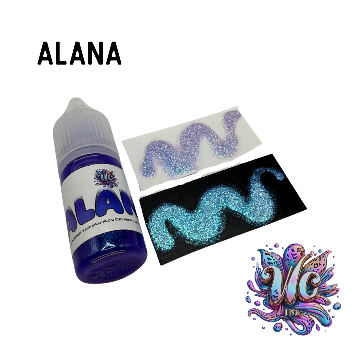 Colour Shift Ink Combinations Alana Color Shift Alcohol Ink – Blue Purple Mermaid Shimmer Ink | WC Inks