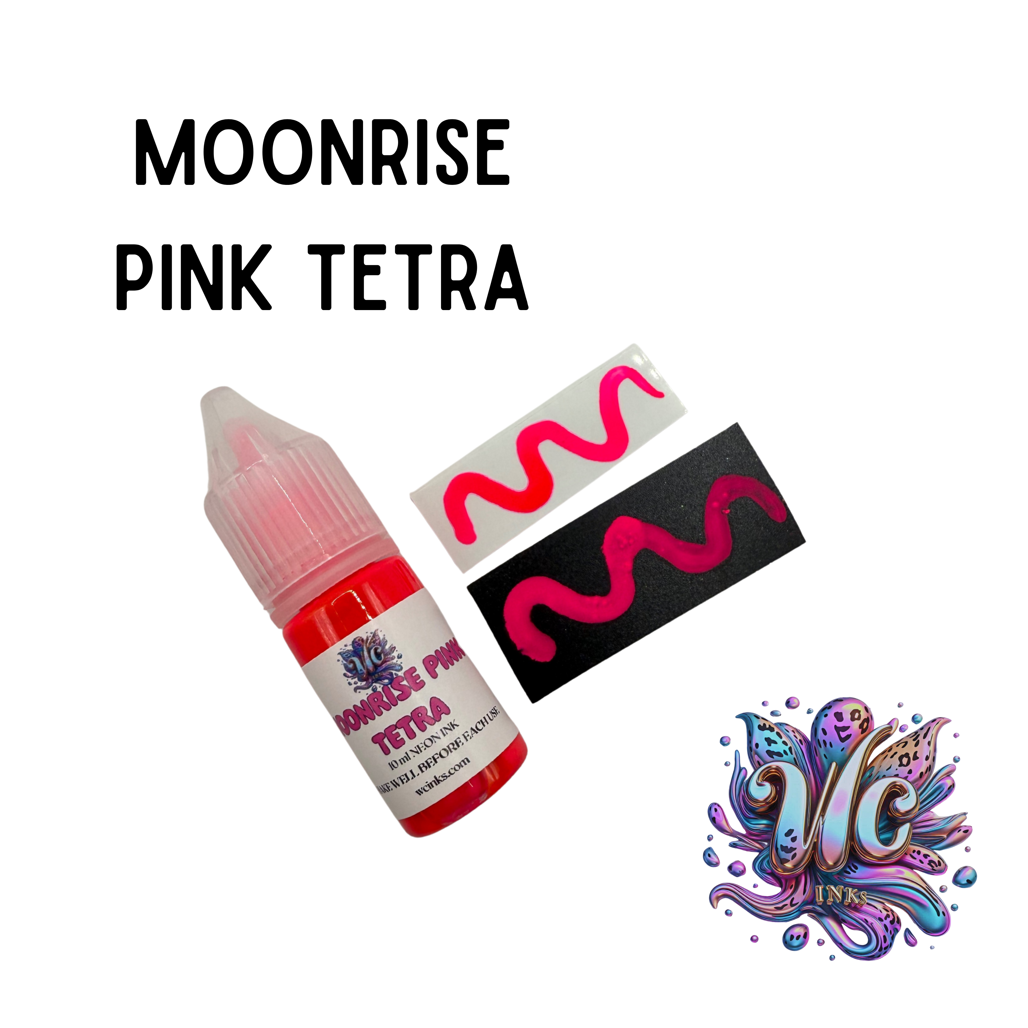 Moonrise Pink Tetra Neon Alcohol Ink – Pink, Vivid Color | WC Inks