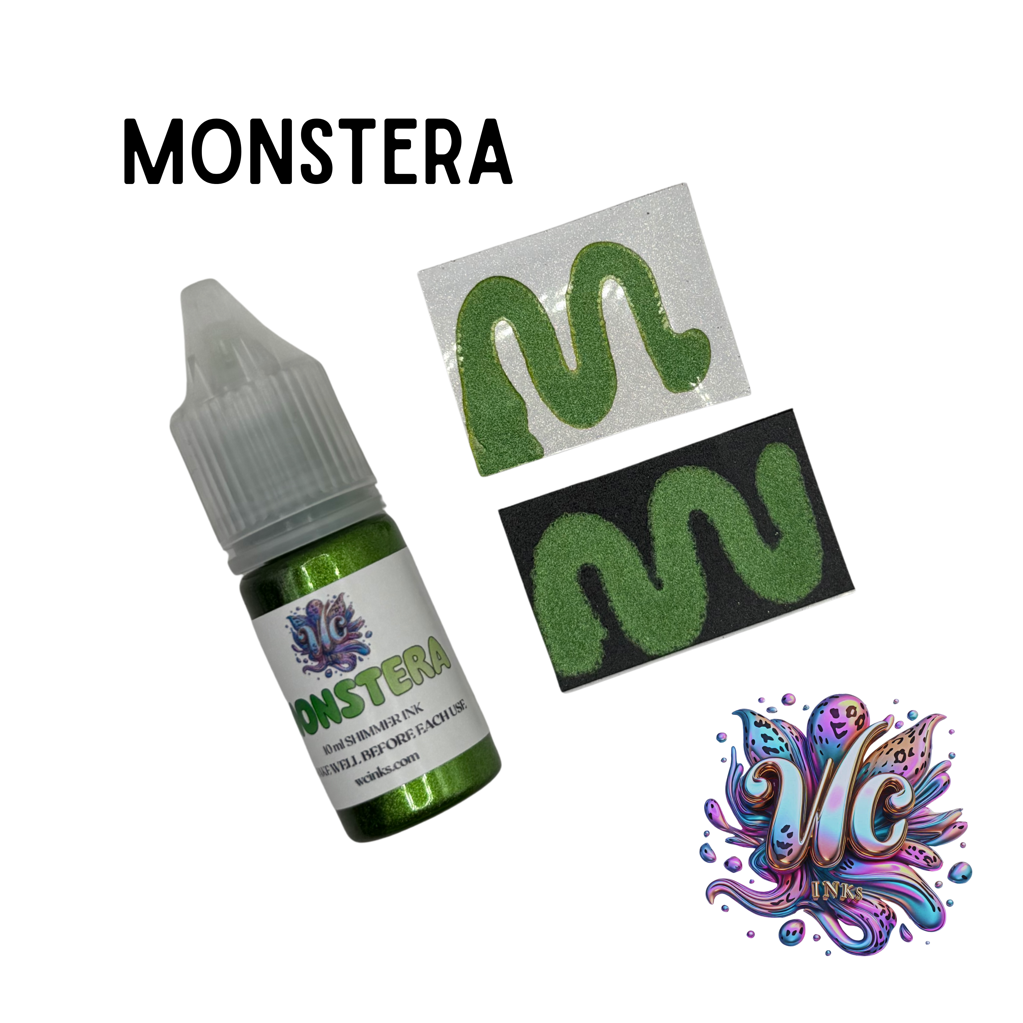 Monstera Alcohol Ink – Green Metallic Ink | WC Inks