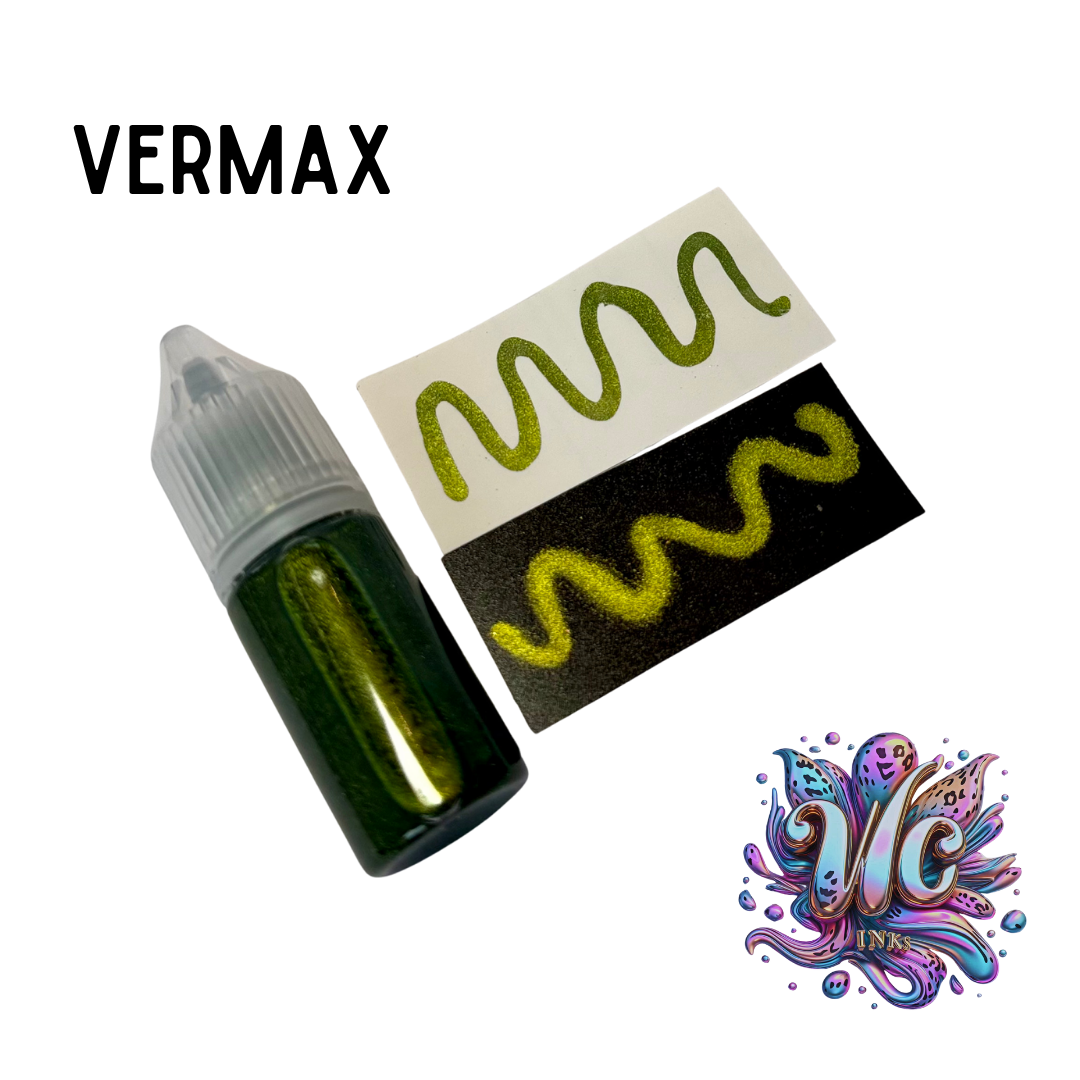 Vermax MultiChrome Alcohol Ink – Green Blue Teal Color-Shift | WC Inks